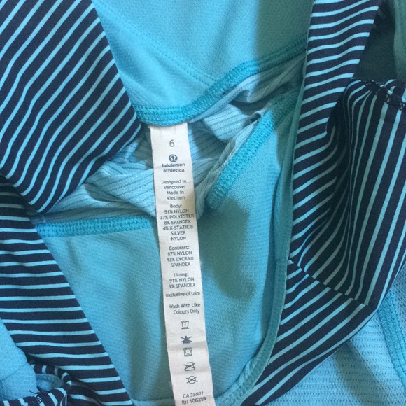 Blue/black striped tank - Picture 5 of 5